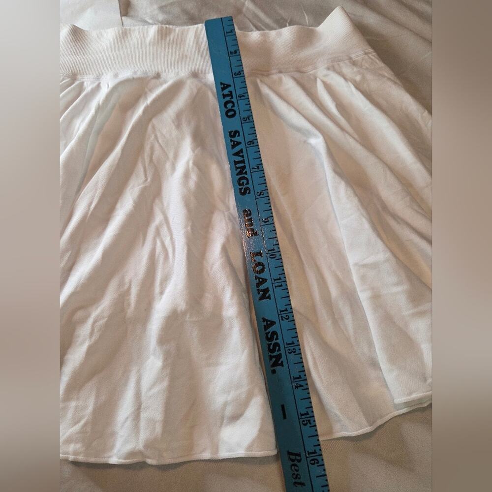 OQQ White Tennis Skort XL High Waist Athletic Golf Pickleball Stretch NWOT - Picture 5 of 7